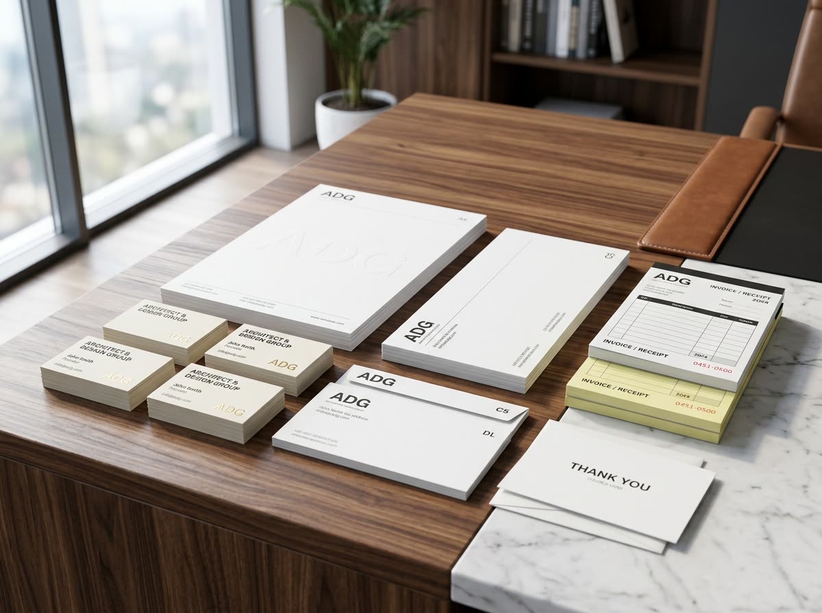 Business cards and stationery for everyday business communication