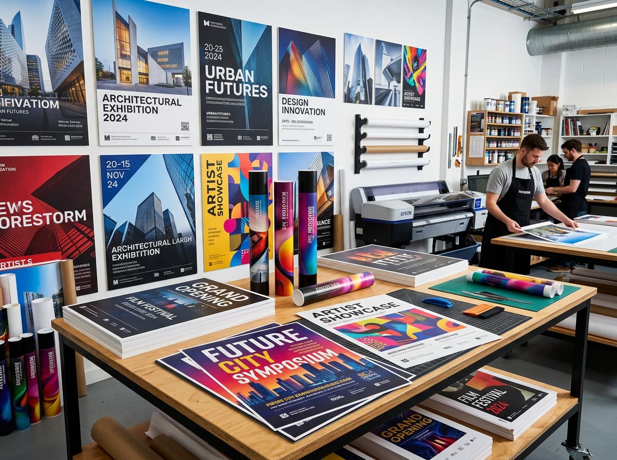 Posters and informational prints for announcements, displays and promotions